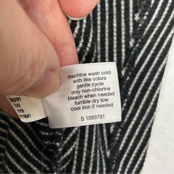 Lane Bryant Gray Striped Midi Dress - Picture 7 of 8